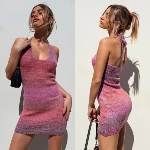 Princess Polly Dresses & Skirts - Princess Polly Blair Mini Halter Knit Dress